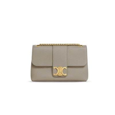 CELINE TEEN CELINE VICTOIRE BAG IN SUPPLE GRAINED CALFSKIN 116593FDU.03ND (23.5*14*8cm)